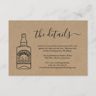 Cartão de Detalhes de Informações sobre Whisky