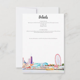 Cartão de Detalhes do Horizonte de Chicago