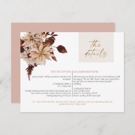 Cartão de Detalhes Florais TALIA Bohemian Terracot