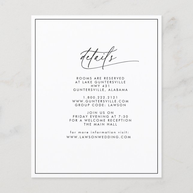 Cartão de Detalhes Moderno (Frente)