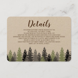 Cartão de detalhes verde do pinho das madeiras