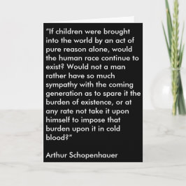 Cartão de Dia da Mãe Schopenhauer