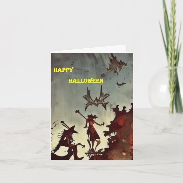 Cartão de Dia das Bruxas 1 (Frente)