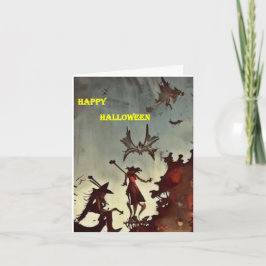 Cartão de Dia das Bruxas 1