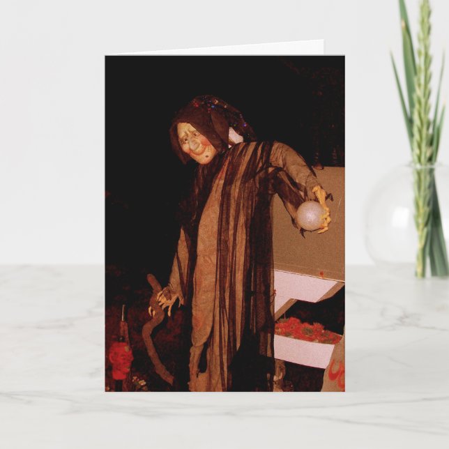 Cartão de Dia das Bruxas de Halloween (Frente)