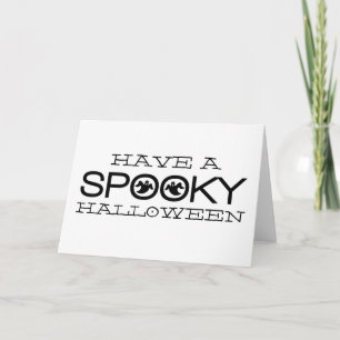 Cartão de Dia das Bruxas de Tipografia Spooky