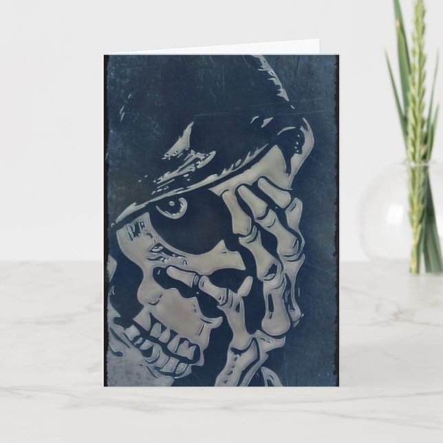 Cartão de Dia das Bruxas Spooky (Frente)