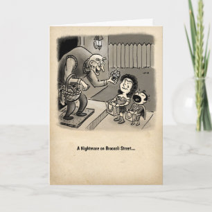 Cartão de Dia das Bruxas: Um pesadelo na Rua Brocc