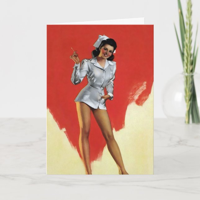 Cartão de Dia das Enfermeiras Retroativas (Frente)