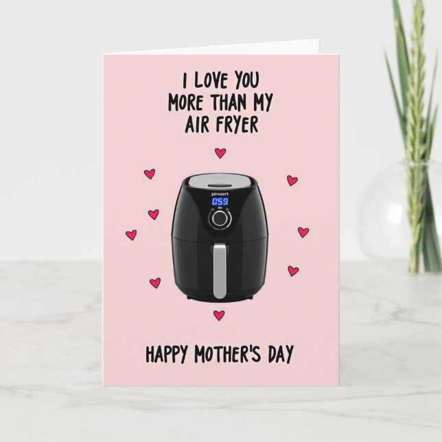 Cartão de Dia das Mães Air Fryer (Frente)