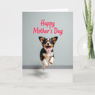 Cartão de Dia das Mães Alegre para Cachorro