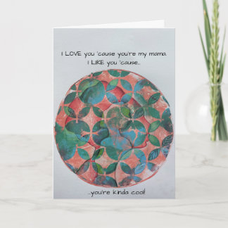 Cartão de Dia das Mães Artístico