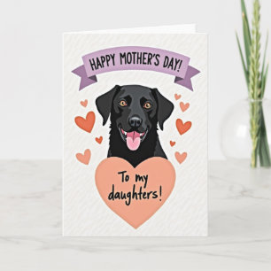 Cartão de Dia das Mães com Cachorrinho Carinhoso