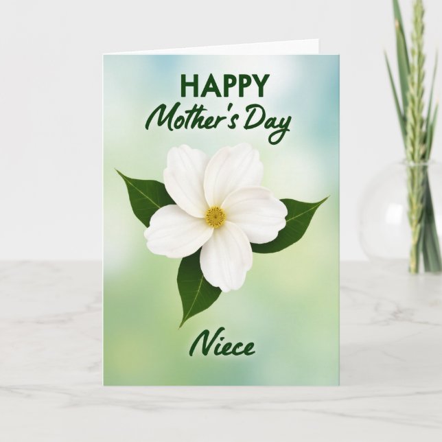 Cartão de Dia das Mães com Flores Beijadas pelo So (Frente)