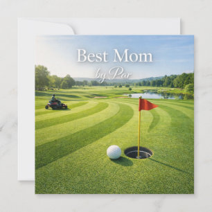 Cartão de Dia das Mães de Golfe para Mamãe