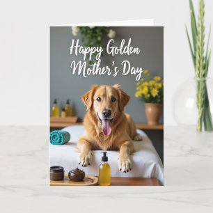 Cartão de Dia das Mães do Cão Dourado Spa
