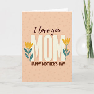 Cartão de Dia das Mães Doce Amor