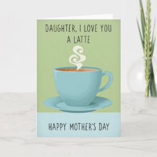 Cartão de Dia das Mães Doce Latte