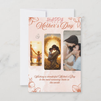 Cartão de Dia das Mães Elegantes - Um Feliz Homena