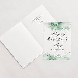 cartão de dia das mães feliz com respingo de aquar