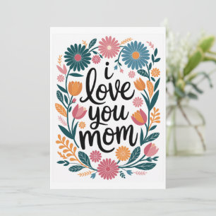 Cartão de Dia das Mães Feliz Dia das Mães Presente