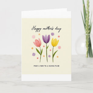 Cartão de Dia das Mães Floral Para Ser