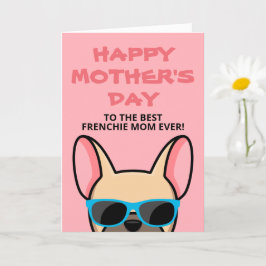 Cartão de Dia das Mães Frenchie para Cachorrinho d