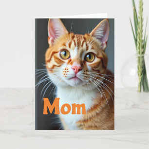 Cartão de Dia das Mães Gato Malhado