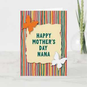 Cartão de Dia das Mães Nana Listrado