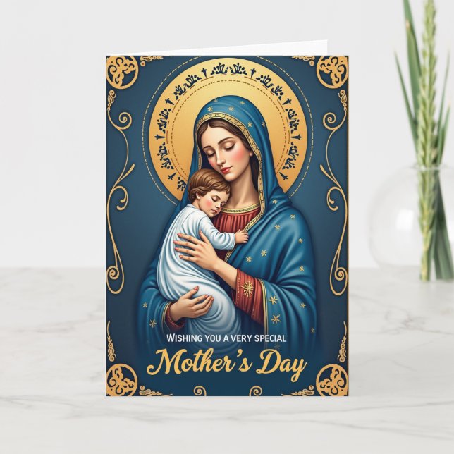 Cartão de Dia das Mães Opulento (Frente)