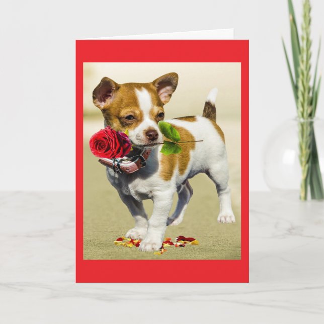 Cartão de Dia das Mães para Mãe de Cachorro (Frente)