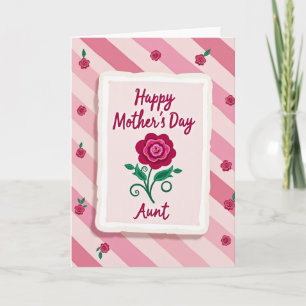 Cartão de Dia das Mães Pink Bloom