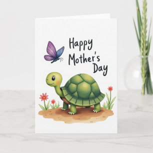 Cartão de Dia das Mães Sweet Turtle