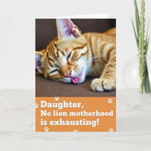 Cartão de Dia das Mães Tabby Blep Doce