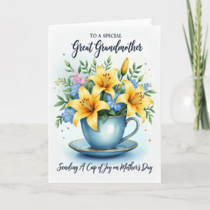 Cartão de Dia das Mães Teacup Joy