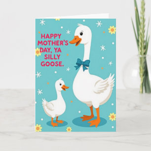 Cartão de Dia das Mães Teal Birds