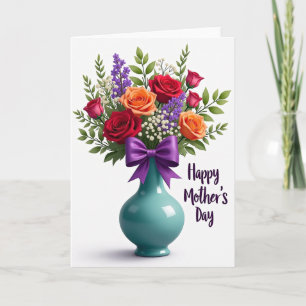 Cartão de Dia das Mães Violeta