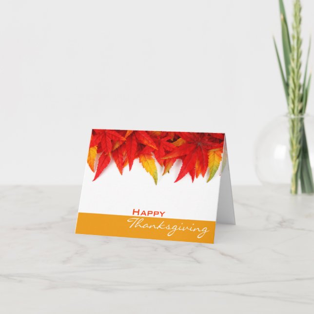 Cartão de Dia de Ação de Graças (Frente)