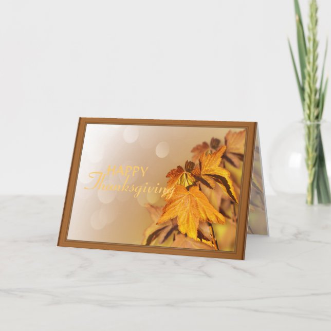 Cartão de Dia de Ação de Graças (Frente)