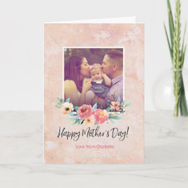 Cartão de dia de as mães com fotografia personaliz