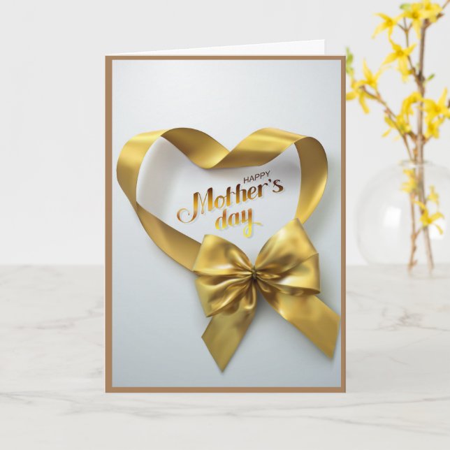 Cartão de Dia de as mães Cristão (Flor Amarela)