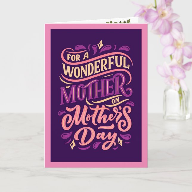Cartão de Dia de as mães Cristão (Orquídea)