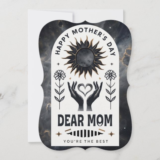 Cartão de Dia de as mães de Fantasia Moderna (Frente)