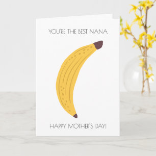 Cartão de Dia de as mães Funny Banana