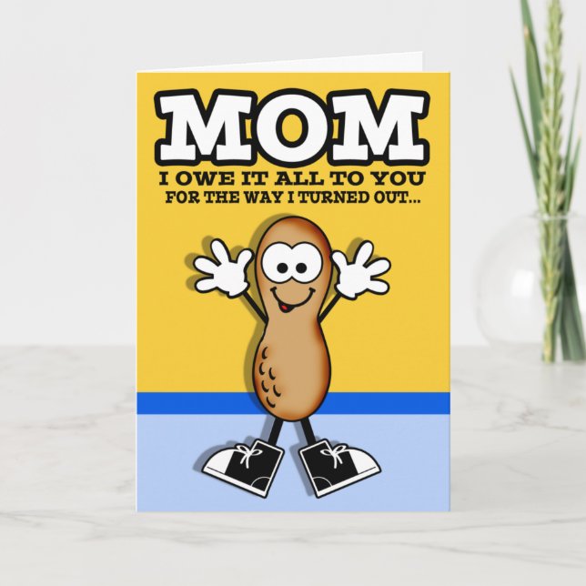 Cartão de Dia de as mães Lil Peanut (Frente)