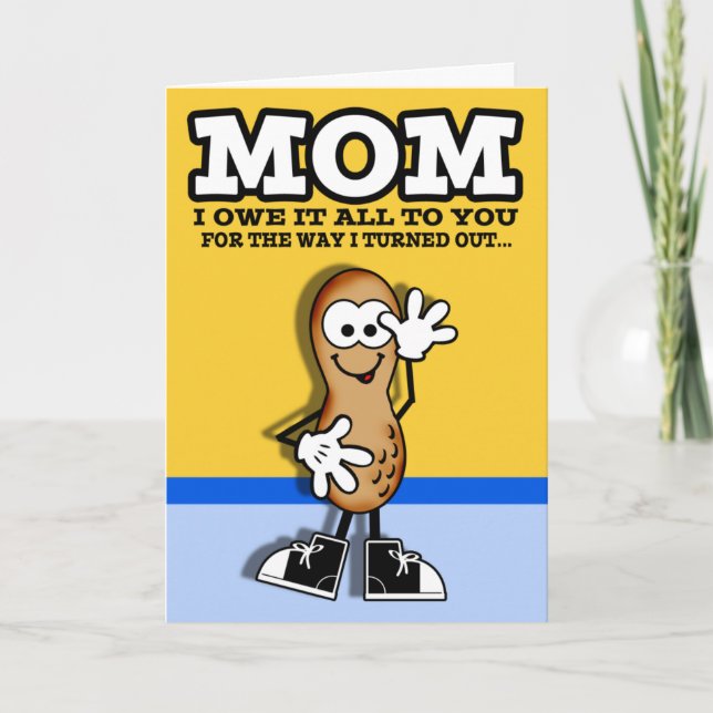 Cartão de Dia de as mães Lil Peanut (Frente)