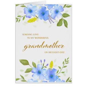 Cartão de dia de as mães para avó