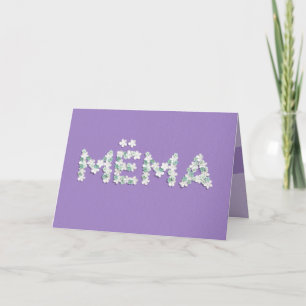Cartão de dia de as mães para Mëma