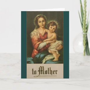 Cartão de Dia de as mães Religioso Vintage