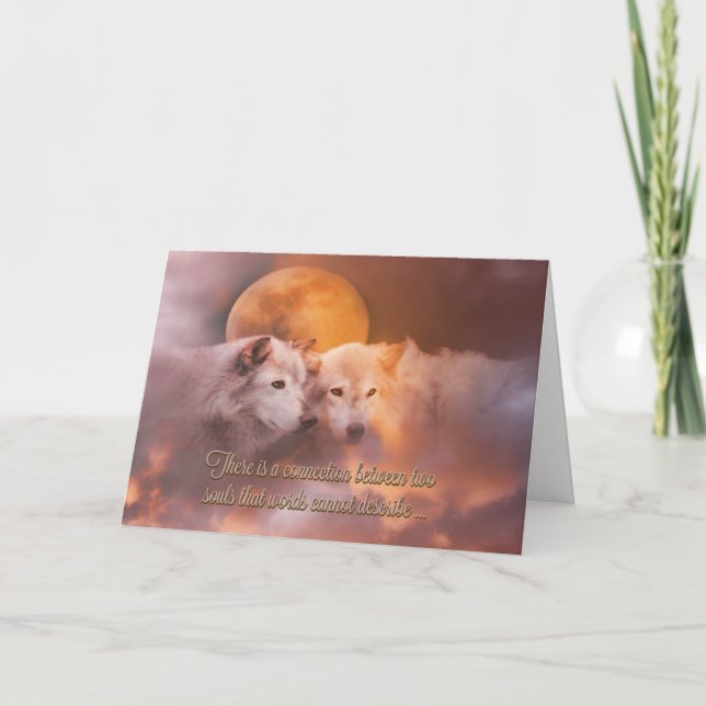 Cartão de Dia de Casamento para Parabéns de Soul M (Frente)